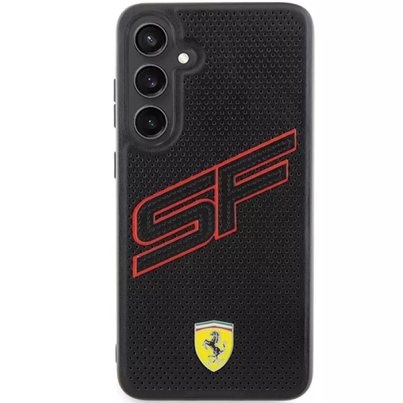 Ferrari FEHCS24MPINK S24+ S926 musta kovakotelo Big SF Perforated Samsung Galaxy S24+:lle