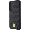 Ferrari FEHCS24MN3PUK kovakotelo Samsung Galaxy S24+:lle (SM-S926) - Carbon Stitched Bottom - musta