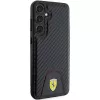 Ferrari FEHCS24MN3PUK kovakotelo Samsung Galaxy S24+:lle (SM-S926) - Carbon Stitched Bottom - musta