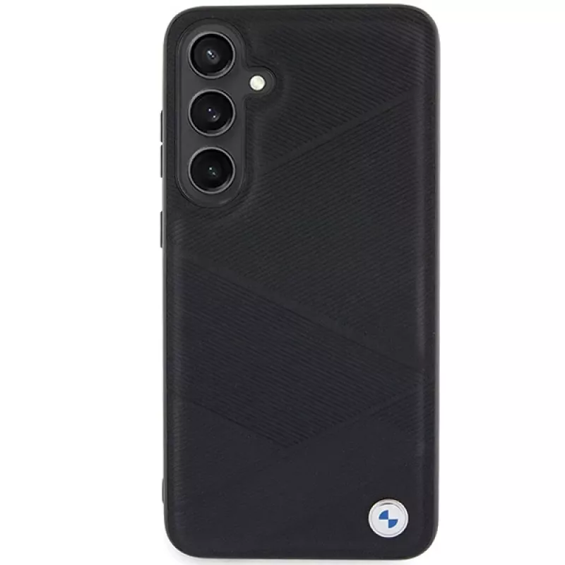 BMW BMHCS24M23RCGPK S24+ S926 musta kovakotelo Signature Leather Crossing Lines Pattern