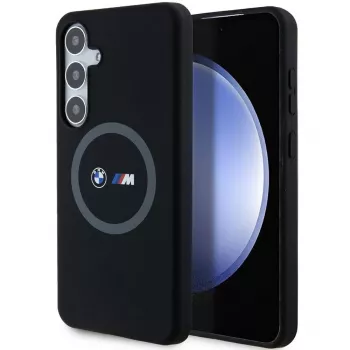 BMW M Collection silikoninen kovakotelo ringpidikkeellä MagSafe Samsung Galaxy S24+ (SM-S926) - musta