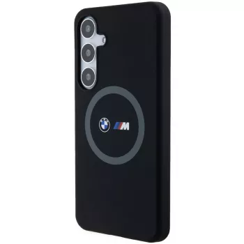 BMW M Collection silikoninen kovakotelo ringpidikkeellä MagSafe Samsung Galaxy S24+ (SM-S926) - musta