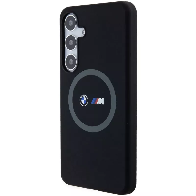 BMW M Collection silikoninen kovakotelo ringpidikkeellä MagSafe Samsung Galaxy S24+ (SM-S926) - musta
