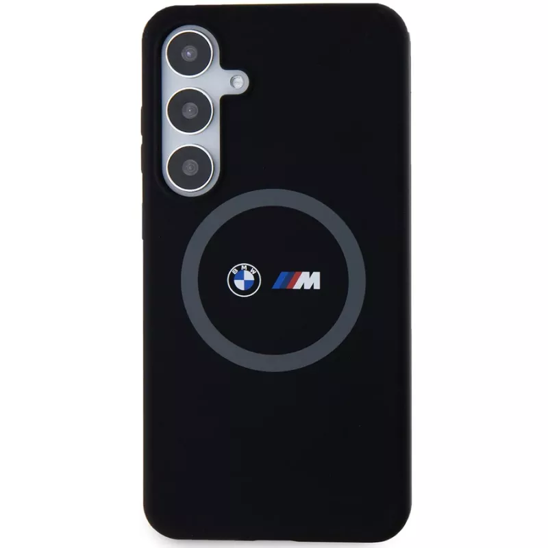 BMW M Collection silikoninen kovakotelo ringpidikkeellä MagSafe Samsung Galaxy S24+ (SM-S926) - musta