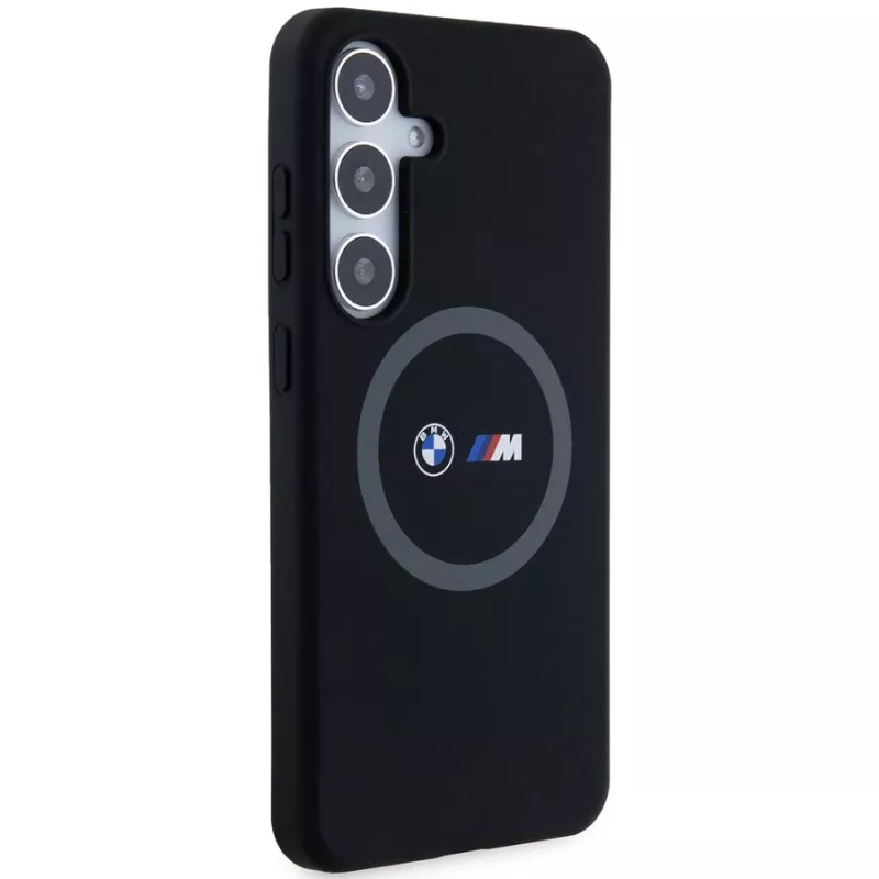 BMW M Collection silikoninen kovakotelo ringpidikkeellä MagSafe Samsung Galaxy S24+ (SM-S926) - musta