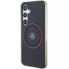 Mercedes-Benz S24 kovakotelo kaksikerroksinen punaisella MagSafe Samsung Galaxy S24 - musta