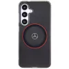 Mercedes-Benz S24 kovakotelo kaksikerroksinen punaisella MagSafe Samsung Galaxy S24 - musta