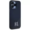 Karl Lagerfeld silikoninen Shadow Metal Initial MagSafe-kotelo iPhone 15 Pro Max musta