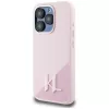 KARL LAGERFELD silikoninen Shadow Metal Initial MagSafe-kotelo iPhone 15 Pro Max, pinkki