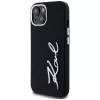 KARL LAGERFELD silikoninen Metal Script Logo -kotelo Apple iPhone 15, musta