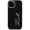 KARL LAGERFELD silikoninen Metal Script Logo -kotelo Apple iPhone 15, musta