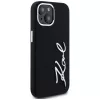 KARL LAGERFELD silikoninen Metal Script Logo -kotelo Apple iPhone 15, musta