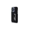 KARL LAGERFELD silikoninen Metal Script Logo -kotelo Apple iPhone 15 Pro Max, musta