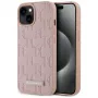 Karl Lagerfeld nahkainen Monogram Metal Logo MagSafe -kotelo iPhone 15 pinkki