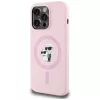 KARL LAGERFELD silikoninen Karl&Choupette MagSafe-kotelo iPhone 14 Pro Max pinkki