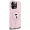 KARL LAGERFELD silikoninen Karl&Choupette MagSafe-kotelo iPhone 14 Pro Max pinkki