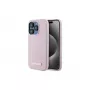 Karl Lagerfeld KLHMP15XPGMSRPP kovakotelo iPhone 15 Pro Max 6,7 inch pinkki metallilevyllä MagSafe