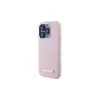 Karl Lagerfeld KLHMP15XPGMSRPP kovakotelo iPhone 15 Pro Max 6,7 inch pinkki metallilevyllä MagSafe