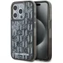 Karl Lagerfeld Liquid Glitter Monogram Gradient -kotelo iPhone 15 Pro Max, musta