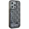 Karl Lagerfeld Liquid Glitter Monogram Gradient -kotelo iPhone 15 Pro Max, musta