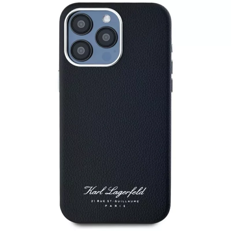 Karl Lagerfeld Hotel RSG -kotelo Apple iPhone 15 Pro, musta