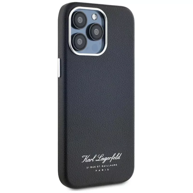 Karl Lagerfeld Hotel RSG -kotelo Apple iPhone 15 Pro, musta