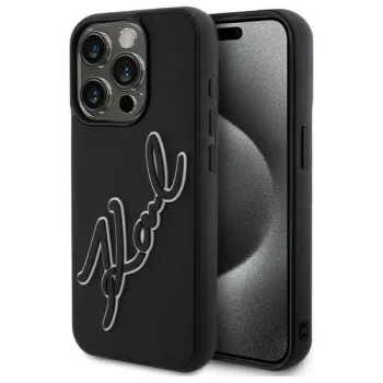 Karl Lagerfeld KLHCP15X3DRKSDLK kova kotelo Apple iPhone 15 Pro Max 6,7