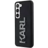 Karl Lagerfeld KLHCS24S3DMBKCK kova kotelo Samsung Galaxy S24, musta, 3D-kumi Glitter Logo