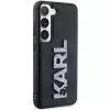 Karl Lagerfeld KLHCS24S3DMBKCK kova kotelo Samsung Galaxy S24, musta, 3D-kumi Glitter Logo
