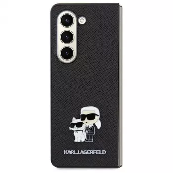Karl Lagerfeld KLHCSA35SAKCNPK A35 A356 hardcase musta Saffiano Karl & Choupette Pin Samsung Galaxy A35 5G