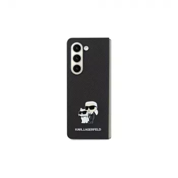 Karl Lagerfeld KLHCSA35SAKCNPK A35 A356 hardcase musta Saffiano Karl & Choupette Pin Samsung Galaxy A35 5G