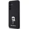 KARL LAGERFELD Ikonik kova kotelo Samsung Galaxy A55 5G - musta glitter metallipin