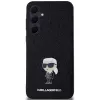 KARL LAGERFELD Ikonik kova kotelo Samsung Galaxy A55 5G - musta glitter metallipin
