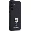 KARL LAGERFELD Ikonik kova kotelo Samsung Galaxy A55 5G - musta glitter metallipin