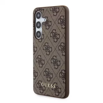 Guess GUOHCSA35G4GFBR A35 hardcase 4G Metal Gold Logo Samsung Galaxy A35 - ruskea