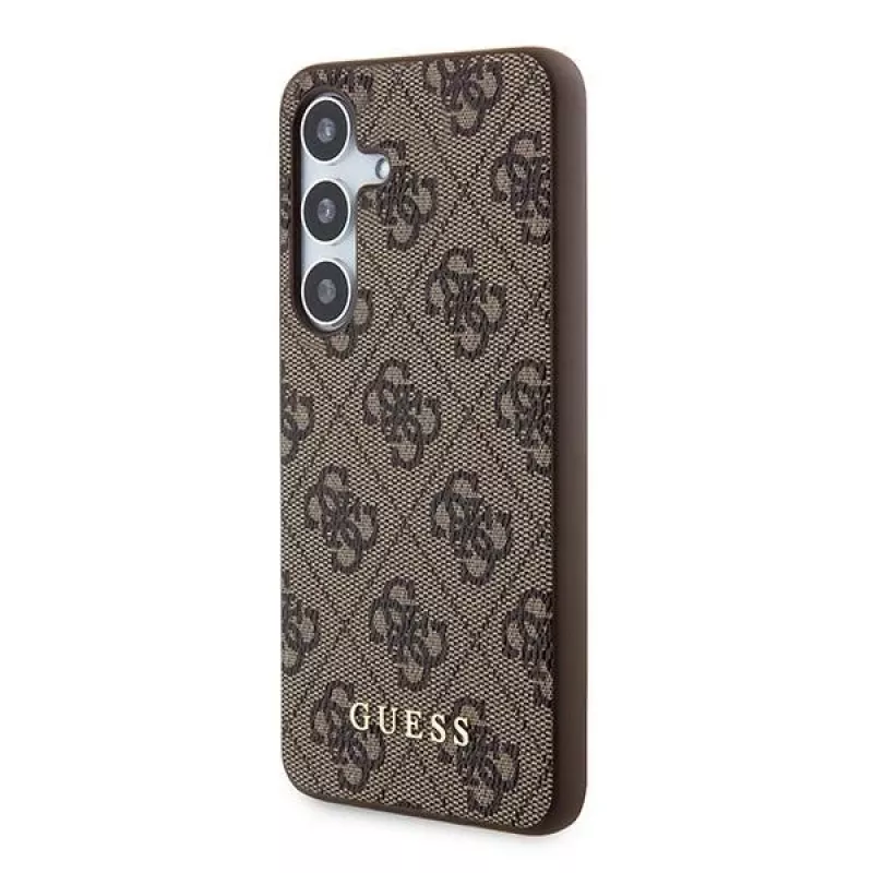 Guess GUOHCSA35G4GFBR A35 hardcase 4G Metal Gold Logo Samsung Galaxy A35 - ruskea