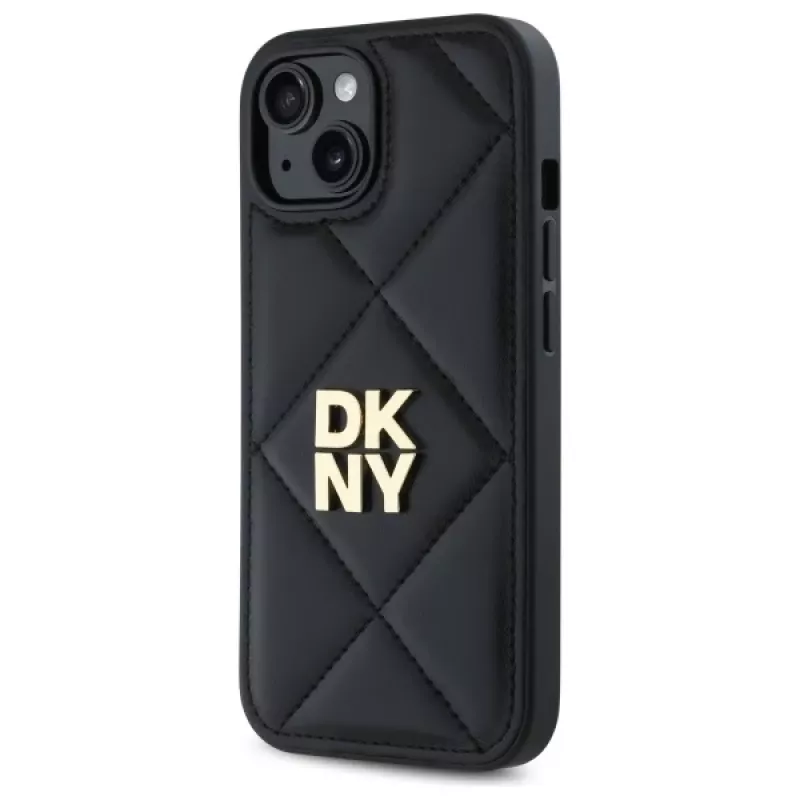 DKNY DKHCP14SPQDSLK Quilted Stack Logo takakansi Apple iPhone 14 6,1