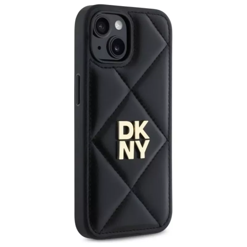 DKNY DKHCP14SPQDSLK Quilted Stack Logo takakansi Apple iPhone 14 6,1