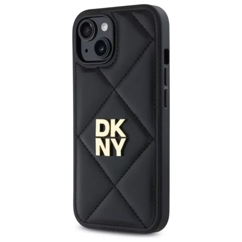 DKNY DKHCP15SPQDSLK Quilted Stack Logo takakansi Apple iPhone 15 6,1