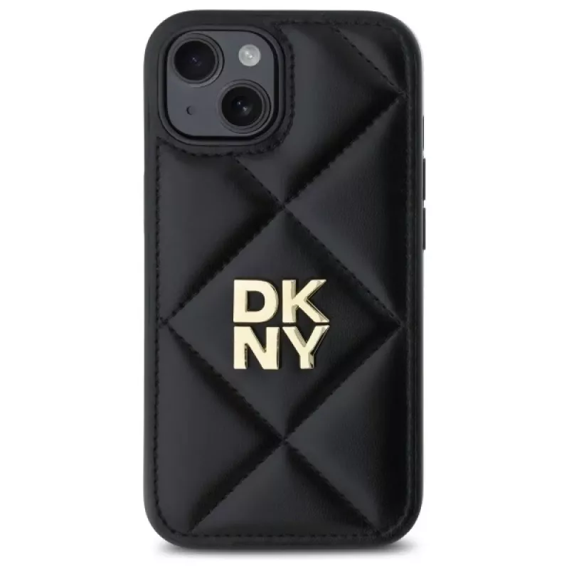 DKNY DKHCP15SPQDSLK Quilted Stack Logo takakansi Apple iPhone 15 6,1