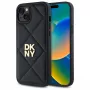 DKNY DKHCP15MPQDSLK Quilted Stack Logo kotelo iPhone 15 Plus 6,7