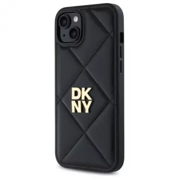 DKNY DKHCP15MPQDSLK Quilted Stack Logo kotelo iPhone 15 Plus 6,7