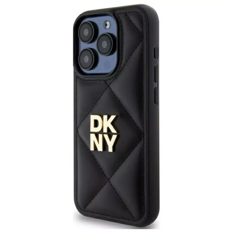 DKNY DKHCP15LPQDSLK Quilted Stack Logo takakansi Apple iPhone 15 Pro 6,1