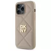 DKNY DKHCP14XPQDSLE Quilted Stack Logo kotelo iPhone 14 Pro Max 6,7 inch - beige