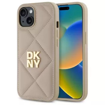 DKNY DKHCP15SPQDSLE Quilted Stack Logo kotelo iPhone 15 6,1