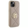 DKNY DKHCP15SPQDSLE Quilted Stack Logo kotelo iPhone 15 6,1 inch beige