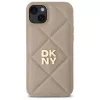 DKNY DKHCP15MPQDSLE Quilted Stack Logo takakansi iPhone 15 Plus - beige