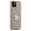 DKNY DKHCP15MPQDSLE Quilted Stack Logo takakansi iPhone 15 Plus - beige