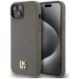 DKNY DKHMP15MPSHRPSW hardcase nahkajäljitelmä metallilogo, MagSafe iPhone 15 Plus / 14 Plus 6,7