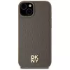 DKNY DKHMP15MPSHRPSW hardcase nahkajäljitelmä metallilogo, MagSafe iPhone 15 Plus / 14 Plus 6,7